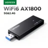 UGREEN WiFi Adapter AX1800 WPA3 WiFi6 5G & 2.4G Dual-band USB3.0