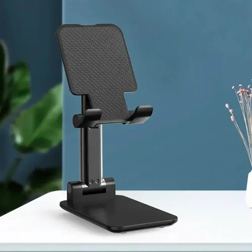 phone-holder-black Mobile Phone Holder Adjustable Stand - Black