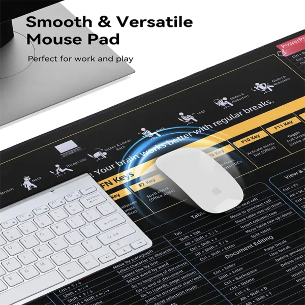 officepad2 Computer Desk Mat Office Shortcuts