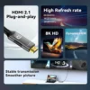 usbc-hdmi-2 USB C to HDMI Cable 8K@60Hz 4K@120Hz Type C to HDMI-Compatible HDTV Cable for TV Laptop MacBook iPad