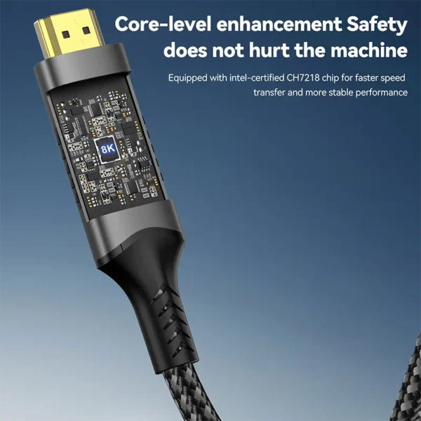 USB C to HDMI Cable 8K@60Hz 4K@120Hz Type C to HDMI-Compatible HDTV Cable for TV Laptop MacBook iPad