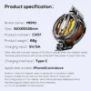 memocx7-3 MEMO CX07 NEW Magnetic Backclip 2 IN 1 Semiconductor Cooling Fan Radiator for iPhone Android PUBG
