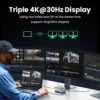 ugreen-hub13in1-1 UGREEN USB-C HUB 13-in-1 Triple Display 4K Dual HDMI DP 10Gbps USB3.2 PD100W RJ45 Docking Station