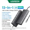 ugreen-hub13in1-main UGREEN USB-C HUB 13-in-1 Triple Display 4K Dual HDMI DP 10Gbps USB3.2 PD100W RJ45 Docking Station