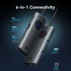 ventium-hub6in1-1 Vention 6-in-1 USB C 8K@30Hz HDMI HUB Smart Led Touch USB 3.0 RJ45 PD100W Docking Station for MacBook Desktop iPad Laptop