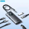 ventium-hub6in1-main Vention 6-in-1 USB C 8K@30Hz HDMI HUB Smart Led Touch USB 3.0 RJ45 PD100W Docking Station for MacBook Desktop iPad Laptop