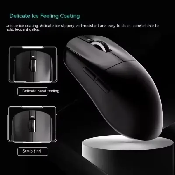 kf-S53f3ad59da204ef7b6053d974ad40cecY VXE Dragonfly R1 Wireless Mouse PAW3395 Sensor 2KHz FPS Game Office Mouse Intelligent Speed Low Delay - Black