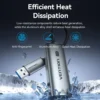 ventionrj45-3 Vention 2.5G USB A C Ethernet Adapter USB 3.0 Network Card 2500Mbps RJ45 Lan for MacBook iPad Laptop PC Windows