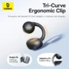 kf-S8c44ce3138584613922814e28a3244ebA Baseus BC1 Ear Clip Earbuds Open Ear Wireless Earphones Bluetooth 6.0 Clip On Sports Headphones 4-Mics Super Bass IP55 - Black