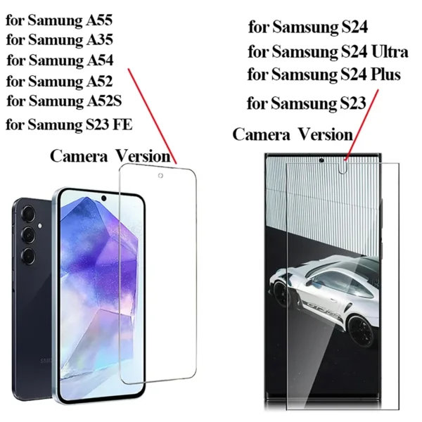 Samsung Galaxy HD Screen Protector S26-S21 A55-A35 5Pcs