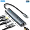 ventium-hub-6in1-main Vention USB C HUB Type C to HDMI 4K60Hz RJ45 PD 100W Adapter For PC MacBook iPad Samsung