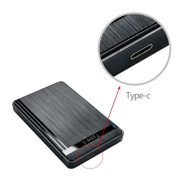 Uthai Enclosure USB 3.1 Type-C to A 2.5 inch HDD SATA - Black