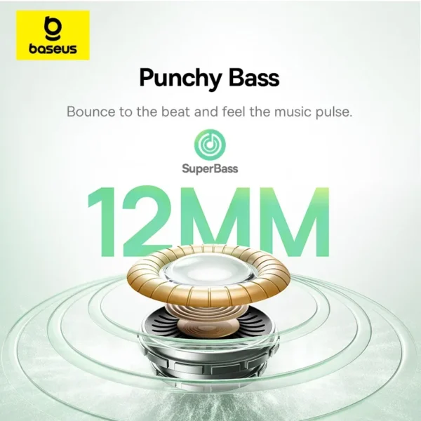 Baseus Bass EP10 NC -43dB Noise Cancelling ANC True Wireless Earbuds Bluetooth 6.0 In-Ear Earphones 4-Mics ENC