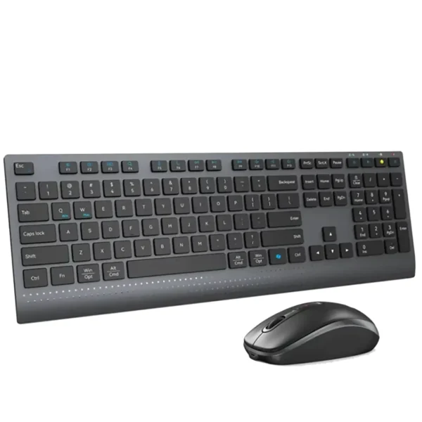mouse-kbd-main NexusClick Dual-mode Wireless 2.4Ghz and Bluetooth Combo Keyboard Mouse Set Rechargeable - Black