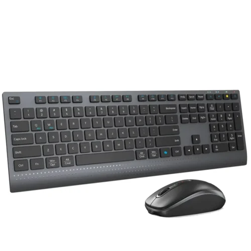 mouse-kbd24blue NexusClick Dual-mode Wireless 2.4Ghz and Bluetooth Combo Keyboard Mouse Set Rechargeable