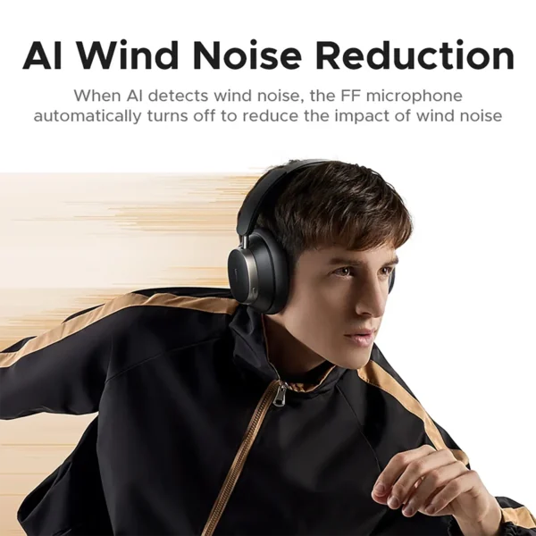 ugreen-studio-4 UGREEN Studio Pro 48dB ANC Wireless Bluetooth 6.0 Headphones Active Noise Cancellation Hi-Res LDAC 120h - Black