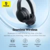 baseus-headset-enc-4 Baseus ENC Wireless Headphones Bluetooth 6.0 Clear Call Headsets Super Bass - Black