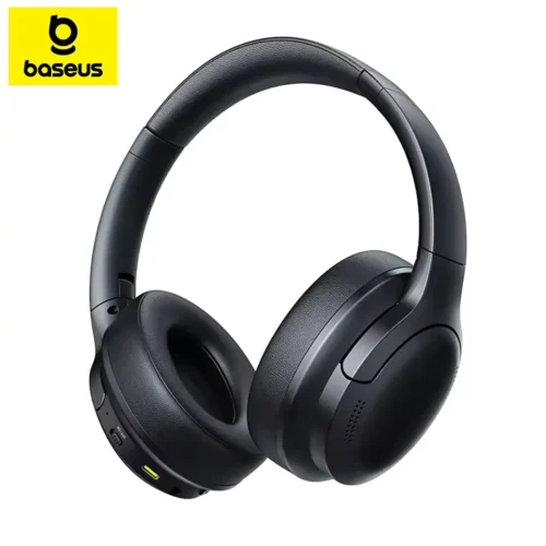 baseus-headset-enc-main Baseus ENC Wireless Headphones Bluetooth 6.0 Clear Call Headsets Super Bass - Black