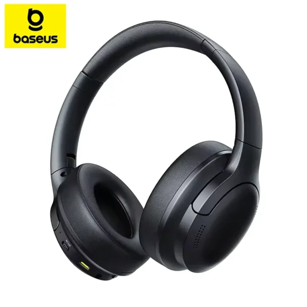 baseus-headset-enc-main Baseus ENC Wireless Headphones Bluetooth 6.0 Clear Call Headsets Super Bass - Black