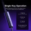 baseus-wired-earphones-5 Baseus Encok CZ11/HZ11 Wired Earphones Type-C/3.5mm Jack Wired Headphones With Mic - Black