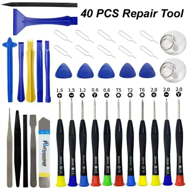 repair-tools-40-in-1-main 40 in 1 Mobile Phone Tablet Repair Tools Disassemble Repair Kit Set