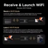 ugreen-wifiaxe-2 UGREEN WiFi6E Adapter AXE5400 6G/5G/2.4G Tri-band for Desktop Laptop Windows 10/11 WPA3 Dual Antennas