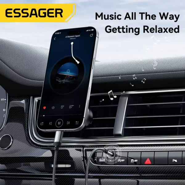 essager-usbc-to-35mm-2 Essager Audio Jack Cable USB Type-C to 3.5mm Jack AUX Cord Car Speaker Headphone Converter