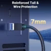 ugreen-cat8-3 UGREEN CAT 8 Ethernet Cable High Speed Braided 40Gbps 2000MHz Network Round Cable RJ45 Shielded