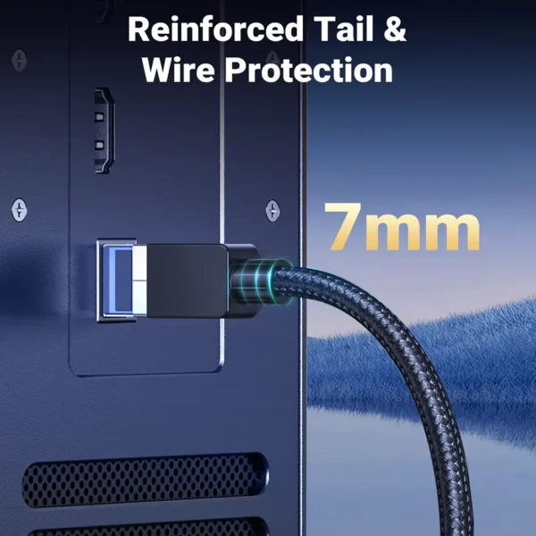 ugreen-cat8-3 UGREEN CAT 8 Ethernet Cable High Speed Braided 40Gbps 2000MHz Network Round Cable RJ45 Shielded