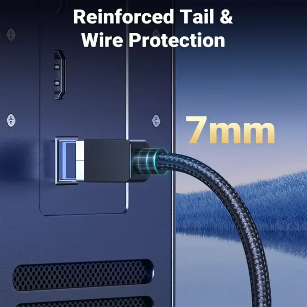 ugreen-cat8shieldedcable-3 UGREEN CAT 8 Ethernet Cable High Speed Braided 40Gbps 2000MHz Network Round Cable RJ45 Shielded