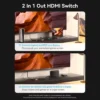 vention-8k-spliter-2 Vention HDMI 2.1 Splitter 8K60Hz 4K120Hz Bi-Direction 2 in 1 out for PC TV Xbox PS5 Monitor