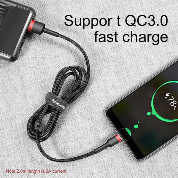baseus-usbc-to-usba-cable-4 Baseus USB Type-A to Type-C Fast Charging 3A Cable
