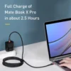 Baseus USB Type-C to Type-C PD 100W Fast Charging Cable for iPhone 17 16 15 Samsung MacBook