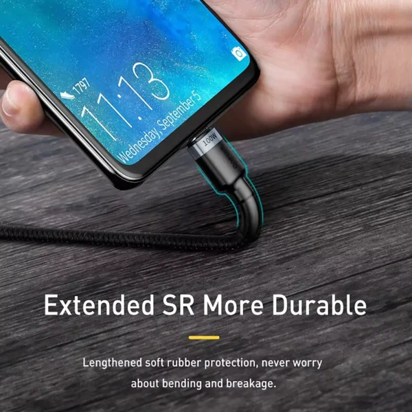 Baseus USB Type-C to Type-C PD 100W Fast Charging Cable for iPhone 17 16 15 Samsung MacBook