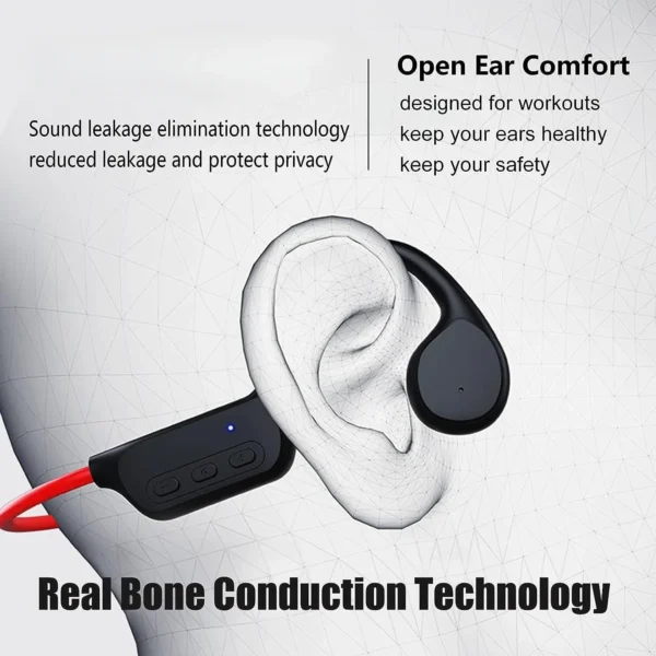 bone-earphones-mp3-12 VBNM X7 Bone Conduction Earphones Bluetooth 5.4 for open Sports IPX8 Waterproof With 32GB MP3 Music Headset