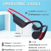 bone-earphones-mp3-13 VBNM X7 Bone Conduction Earphones Bluetooth 5.4 for open Sports IPX8 Waterproof With 32GB MP3 Music Headset