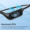 bone-earphones-mp3-6a VBNM X7 Bone Conduction Earphones Bluetooth 5.4 for open Sports IPX8 Waterproof With 32GB MP3 Music Headset