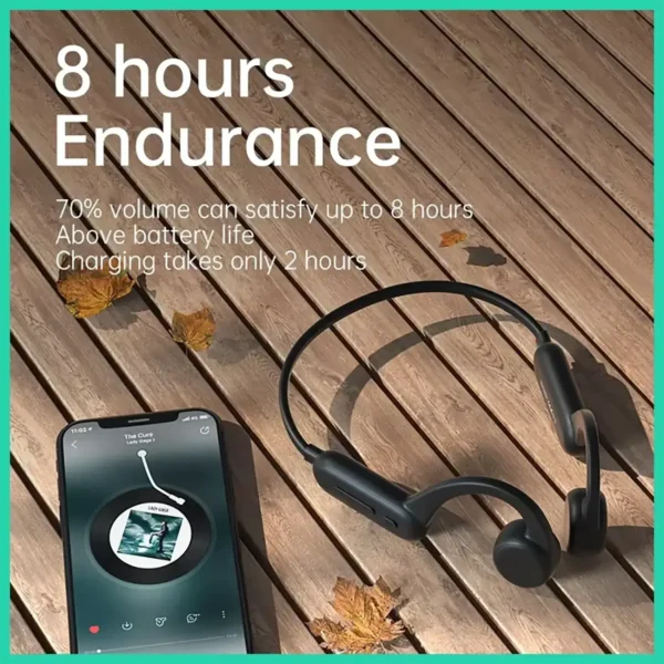 bone-earphonesmp3-1 VBNM X7 Bone Conduction Earphones Bluetooth 5.4 for open Sports IPX8 Waterproof With 32GB MP3 Music Headset