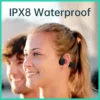 bone-earphonesmp3-2 VBNM X7 Bone Conduction Earphones Bluetooth 5.4 for open Sports IPX8 Waterproof With 32GB MP3 Music Headset