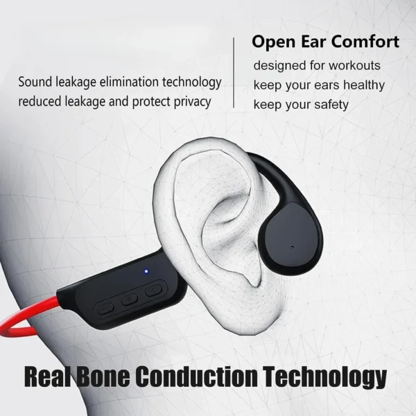 bone-earphonesmp3-7 VBNM X7 Bone Conduction Earphones Bluetooth 5.4 for open Sports IPX8 Waterproof With 32GB MP3 Music Headset