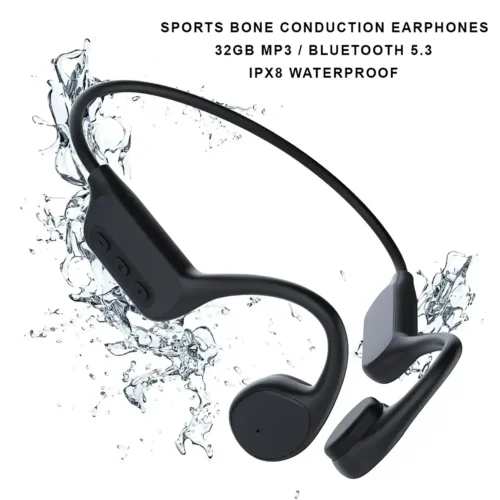 bone-earphonesmp3-main VBNM X7 Bone Conduction Earphones Bluetooth 5.4 for open Sports IPX8 Waterproof With 32GB MP3 Music Headset
