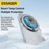 essager-qi215wwificharger-5 Essager 2-in-1 Wireless Charger Grey Qi2 15W Magnetic Wireless Charging Stand For iPhone EarBuds Watch