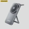 Essager 2-in-1 Wireless Charger Qi2 15W Magnetic Wireless Charging Stand For iPhone EarBuds Watch - Grey