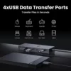 UGREEN USB-C HUB 7-in-1 Dual Display 2xHDMI 4K60Hz USB 10Gbps PD100W for MacBook Laptop Docking Station