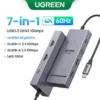 UGREEN USB-C HUB 7-in-1 Dual Display 2xHDMI 4K60Hz USB 10Gbps PD100W for MacBook Laptop Docking Station