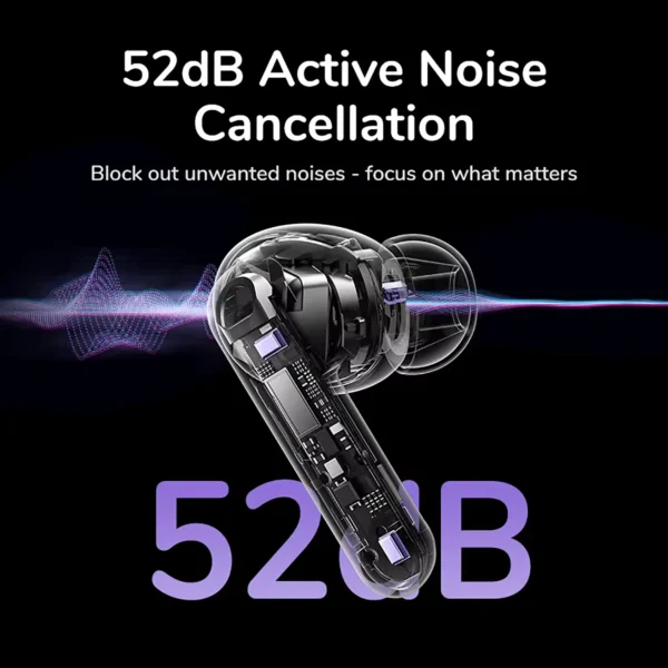 UGREEN EchoBuds Magic TWS Bluetooth Earbuds 52dB Active Noise Cancelling ANC In Ear Earphones