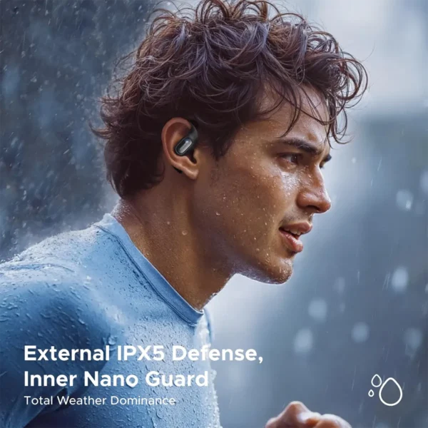 UGREEN FitBuds Open-Ear Earphone Ear-hook TWS True-Wireless Bluetooth 6.0 Spatial Audio 30H play - Black