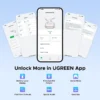 UGREEN FitBuds Open-Ear Earphone Ear-hook TWS True-Wireless Bluetooth 6.0 Spatial Audio 30H play - Black