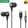 ugreen-wired-earphones-main UGREEN Wired Earphones With Microphone In Ear USB-C 3.5mm Noise Cancelling For Computers iPhone Samsung - Black