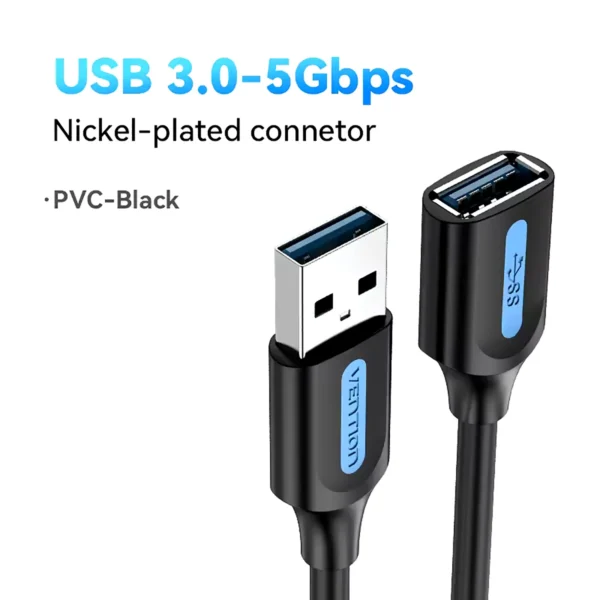 Vention USB 3.0 Extension Cable for PC Smart TV Xbox  SSD Fast Speed